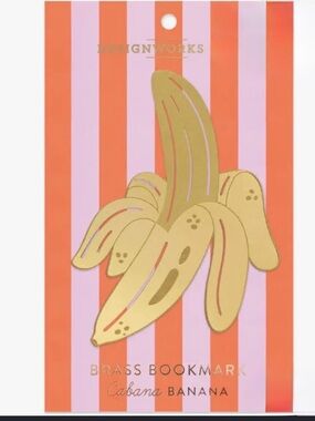 DesignWorks Ink Brass Banana Bookmark - Gold c1.B.r2